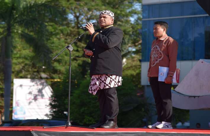 Seluruh Civitas Akademik Universitas Negeri Gorontalo Memperingati Hari Kemerdekaan Ke-80 