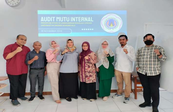 KUNJUNGAN AUDIT MUTU INTERNAL (AMI) PROGRAM STUDI DI LINGKUNGAN PROGRAM VOKASI UNIVERSITAS NEGERI GORONTALO