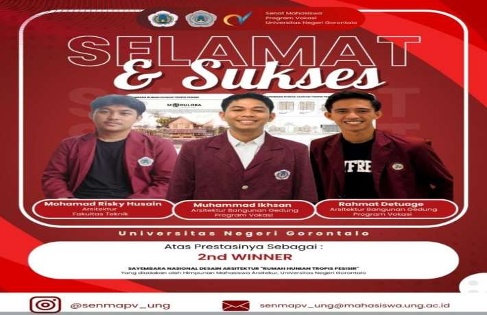 Sayembara Nasional Desain Arsitektur Rumah Hunian Tropis Pesisir Universitas Negeri Gorontalo Tahun 2025