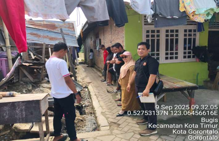 Program Vokasi Universitas Negeri Gorontalo melaksanakan kegiatan “Pengambilan Data Terkait Pekerjaan Pembersihan Saluran di Kelurahan Bugis, Kecamatan Dumbo Raya, Kota Gorontalo