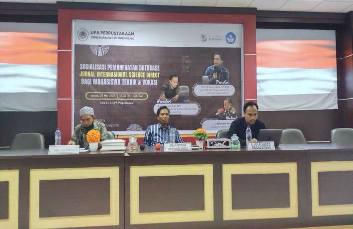 Sosialisasi Pemanfaatan Database Jurnal Science Direct di Universitas Negeri Gorontalo