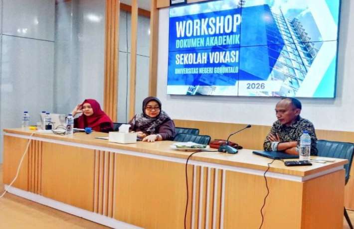 Sekolah Vokasi UNG Melaksanakan Workshop Panduan Akademik Tahun 2026